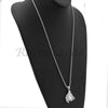 Sterling Silver .925 AAA Lab Diamond Smiling Buddha w/2.5mm Moon Cut Chain S052 - Raonhazae