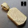 Lab Diamond 14K Gold PT Dog Tag Pendant w/ 4mm Cuban Chain B07G - Raonhazae