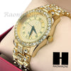 Men Techno Pave Lil Wayne Hip Hop Lab Diamond14K Gold Watch 197GD - Raonhazae