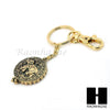 Gold 5X Magnifying Glass Lady Luck Elephant Key Chain Pendant Chain Necklace Set SJ2G - Raonhazae