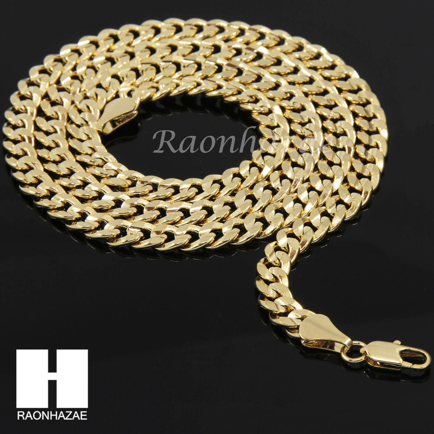 Fashion Iced Barber Shop Razor Blade Pendant & 4mm 24 Rope Chain Bling  Necklace