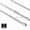 14k White Gold Finish Heavy 12mm Miami Cuban Link Chain Necklace Bracelet Set E - Raonhazae