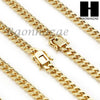 14k Gold Finish Heavy 6mm Miami Cuban Link Chain Necklace Bracelet Various Set Z - Raonhazae