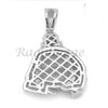 Sterling Silver .925 AAA Lab Diamond Smiling Buddha w/2.5mm Moon Cut Chain S052 - Raonhazae