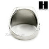 MEN STAINLESS STEEL HIP HOP ANTIQUE SILVER BLACK ONYX RING 8-12 SR028CL - Raonhazae