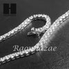 .925 STERLING SILVER TENNIS CHAIN DIAMOND CUT 24" 30" LINK CHOKER NECKLACE L03 - Raonhazae