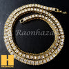 Hip Hop Tennis Choker Necklace 1 Row Solitaire Lab Diamond 4.5mm Chain - Raonhazae