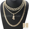 14K GOLD PT PRAYING HANDS MIAMI CUBAN 16"~30" CHOKER TENNIS CHAIN S038 - Raonhazae