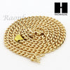 14k Gold Finish Heavy 6mm Miami Cuban Link Chain Necklace Bracelet Various Set C - Raonhazae