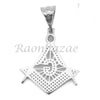 Sterling Silver .925 AAA Lab Diamond Freemason 2.5mm 20" 24" Moon Cut Chain S46 - Raonhazae