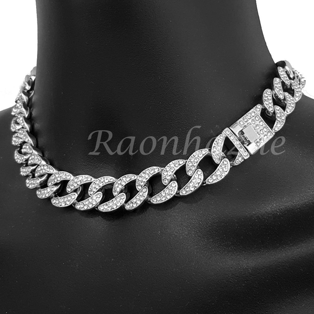 Miami Cuban Stainless Steel Choker Chain Necklace – GTHIC