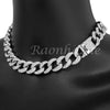 Quavo 14k Silver 16mm 16"- 30" Miami Cuban Link Choker Chain Necklace - Raonhazae