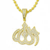 Sterling Silver .925 AAA Lab Diamond Bling Muslim Allah w/2.5mm Moon Cut Chain 5 - Raonhazae