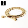 14k Gold Finish Heavy 12mm Miami Cuban Link Chain Necklace Bracelet Various SetE - Raonhazae