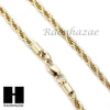 CED OUT KING CROWN CLOVER PENDANT DIAMOND CUT 30" CUBAN ROPE CHAIN NECKLACE G41 - Raonhazae