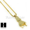 HIP HOP ELECTRIC PLUG / RED RUBY 24" BOX / CUBAN LINK CHAIN NECKLACES - Raonhazae