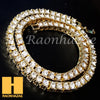 Hip Hop Tennis Choker Necklace 1 Row Solitaire Lab Diamond 4.5mm Chain - Raonhazae