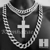 Hip Hop Cross Pendant 16" Choker 18" Tennis 30" Miami Cuban Chain 21S - Raonhazae