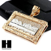 MENS L LAST SUPPER PENDANT & DIAMOND CUT CUBAN LINK CHAIN NECKLACE NN55 - Raonhazae