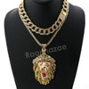 Hip Hop Quavo FEROCIOUS LION Miami Cuban Choker Tennis Chain Necklace L24 - Raonhazae