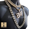 Hip Hop BMF Pendant 16" Choker 18" Tennis 30" Miami Cuban Chain 27 - Raonhazae