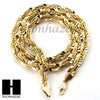 NEW 14k Gold Finish 8mm MIGOS DIGITAL ROPE Chain Necklace Bracelet Various SetA - Raonhazae