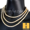 Hip Hop Tennis Choker Necklace 1 Row Solitaire Lab Diamond 4.5mm Chain - Raonhazae