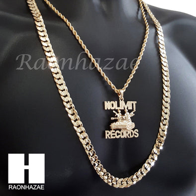 NO LIMIT RECORDS CHAIN DIAMOND CUT 30" CUBAN LINK CHAIN NECKLACE S072S - Raonhazae