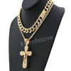 Hip Hop Quavo Bold Cross Miami Cuban Choker Tennis Chain Necklace L35 - Raonhazae