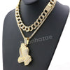 Hip Hop Quavo PRAYING HANDS Miami Cuban Choker Tennis Chain Necklace L05 - Raonhazae