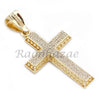 MENS 14K GOLD PT JESUS CROSS 18" TENNIS CHAIN 16" 30" CHOKER CUBAN CHAIN S30G - Raonhazae