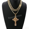 Hip Hop Quavo Shining Cross Miami Cuban Choker Chain Necklace L34 - Raonhazae