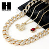 RUBY ALLAH PENDANT 24" 30" CUBAN LINK ROPE CUBAN NECKLACE SET D021 - Raonhazae