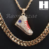 HIP HOP SNEAKER ROPE CHAIN DIAMOND CUT 30" CUBAN LINK CHAIN NECKLACE 62 - Raonhazae