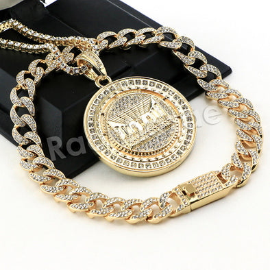 Hip Hop Quavo Last Supper Miami Cuban Choker Chain Tennis Necklace L51 - Raonhazae