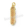 Men Bling Gold Barber Shop Pendant w/ 5mm 24" 30" Brass Cuban Chain A12 - Raonhazae