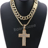 Hip Hop Quavo Cross Miami Cuban Choker Chain Tennis Necklace L40 - Raonhazae