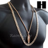 MEN GOLD KING TUT MUMMY CHARM CUT 30" CUBAN LINK CHAIN NECKLACE S084G - Raonhazae