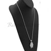 Sterling Silver .925 AAA Lab Diamond King-tut w/2.5mm 20" 24" Moon Cut Chain S47 - Raonhazae