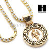 ANGEL ROUND TENNIS CHAIN DIAMOND CUT 30" CUBAN LINK CHAIN NECKLACE S044 - Raonhazae