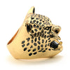 HIP HOP KENDRICK LAMAR FASHION "BLACK PANTHER" GOLD PLATED RING BK010G - Raonhazae