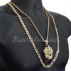 CROWN BEAST CHARM ROPE CHAIN DIAMOND CUT 30" CUBAN CHAIN NECKLACE SET 6 - Raonhazae