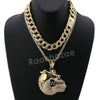 Hip Hop Quavo BULLDOG Miami Cuban Choker Chain Tennis Necklace L04 - Raonhazae