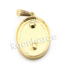 Mens Bling Guadalupe Pendant w/ 5mm 24" 30" Cuban Brass Chain A05G - Raonhazae