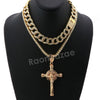 Hip Hop Quavo Cylinder Cross Miami Cuban Choker Chain Necklace L11 - Raonhazae