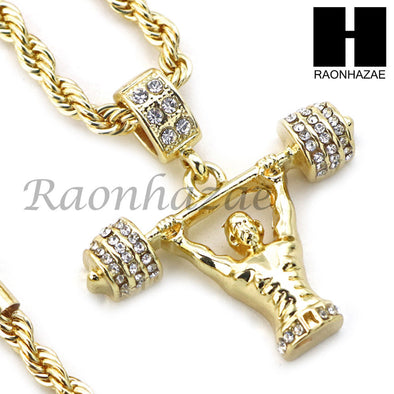 21 SAVAGE LIFTING CHARM DIAMOND CUT 30" CUBAN CHAIN NECKLACE SET G18 - Raonhazae