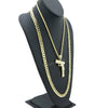 LARGE HAND GUN CHARM ROPE CHAIN DIAMOND CUT CUBAN CHAIN NECKLACE G63 - Raonhazae