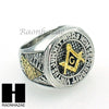 US SELLER NEW HOT MENS FREEMASON MASONIC PYRAMID EYE OF HORUS RING KR001S - Raonhazae