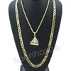 HIP HOP Lil YACHTY CHARM ROPE CHAIN DIAMOND CUT CUBAN CHAIN NECKLACE G67 - Raonhazae