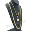 HIP HOP Lil YACHTY CHARM ROPE CHAIN DIAMOND CUT CUBAN CHAIN NECKLACE G67 - Raonhazae